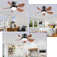 Ventilateur de plafond encastré avec lumière et télécommande / app-856862591-856862584