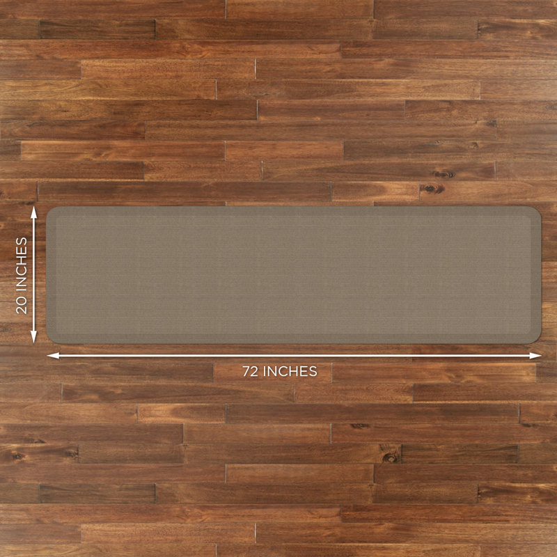 Pecan Brown Foam Core Anti-Fatigue Comfort Mat, 1'8" x 6'