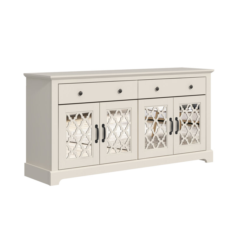Buffet 2 tiroirs Chessani, Parchemin, Moorish