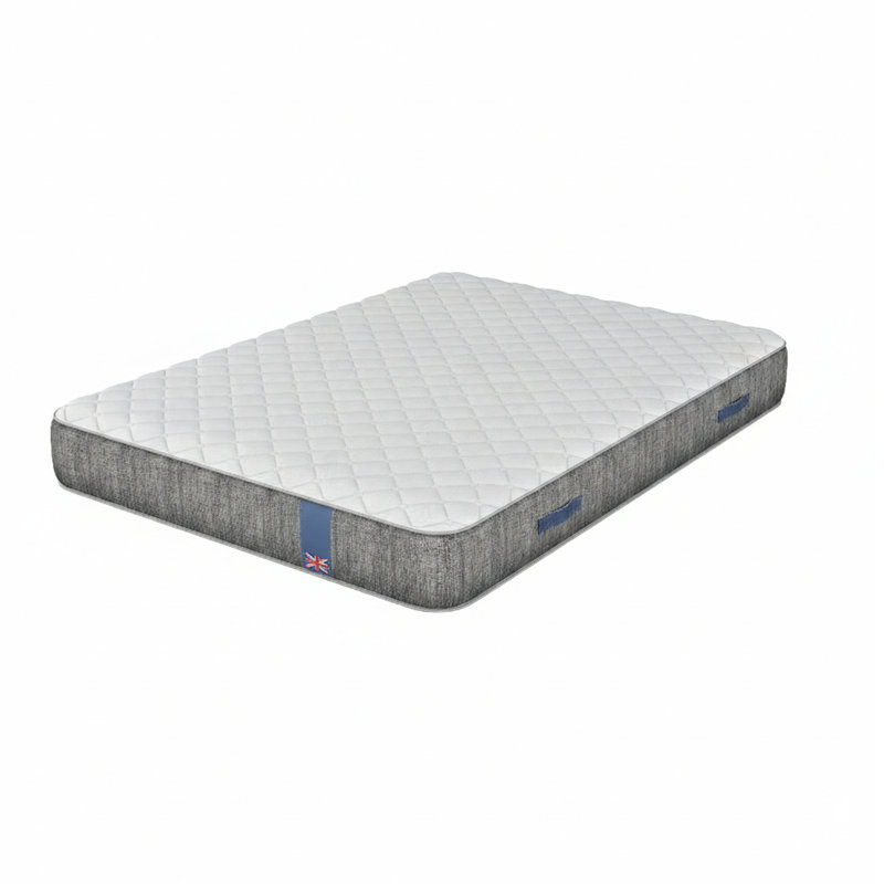 Medium Natural Wool Pocket Spring Eco Foam Hybrid Mattress, Double (4'6)