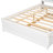 Engeliene Wooden Bed with Trundle,Storage Bed Frame with Bookcase-339296939-354862859