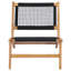 Chaise de patio en teck Villard
