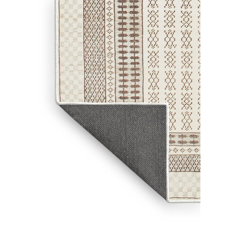Tapis contemporain blanc / noir, Rectangle 6 pi x 9 pi