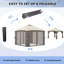 Tente à auvent escamotable avec filet Outsunny-111086236