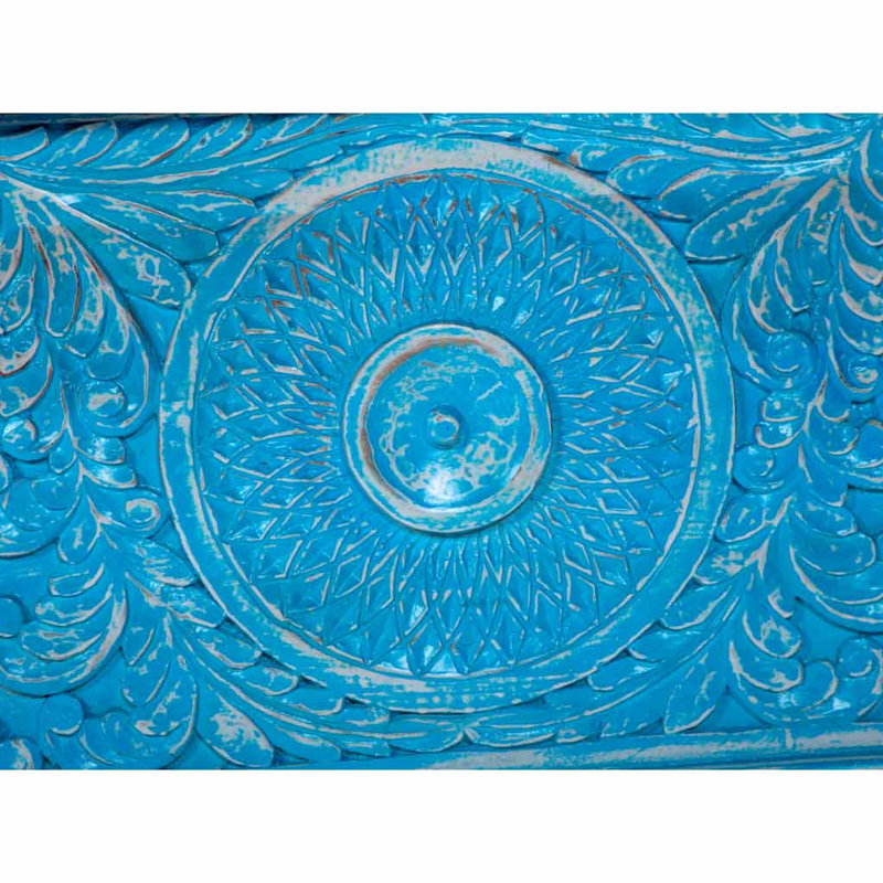 Coffre décoratif Eilifur, Bleu