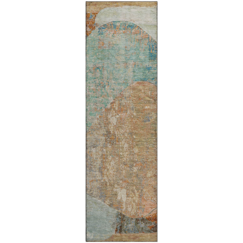 Premium Machine Washable Marasco AMF1635 Modern Rug, Runner 2'3" x 7'6"