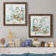 «Blue Opulence I», ensemble de 2 peintures sur toile encadrées-1373516594-1373516606