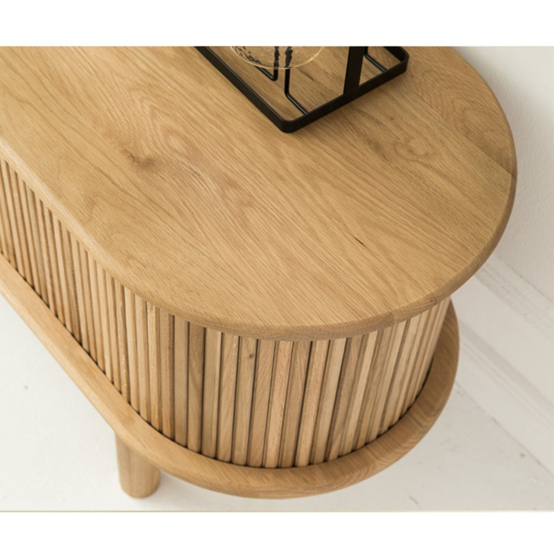 Meuble télé à portes enroulables, H 14,96 po x l 90,55 po x P 16,53 po