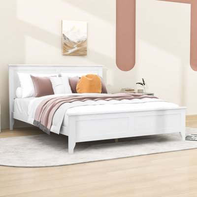Zachai Wood Platform Bed Frame with Headboard