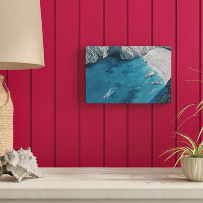 Blue Cove 1 Piece Wrapped Canvas Painting
