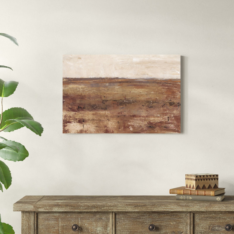 «Rust Terrain I», peinture sur toile, H 20 po x l 30 po