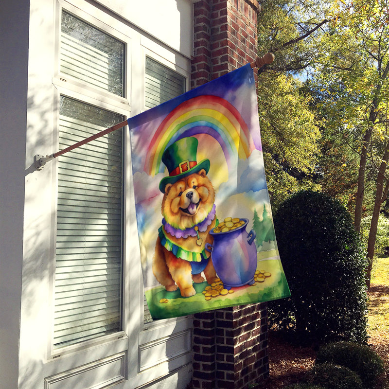 Double Sided 40'' H x 28'' W Polyester St Patrick's Day House Flag