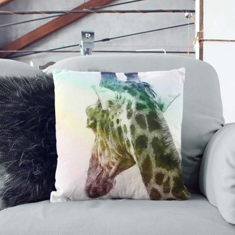 Square Throw Cushion, 55cm H x 55cm W x 20cm D