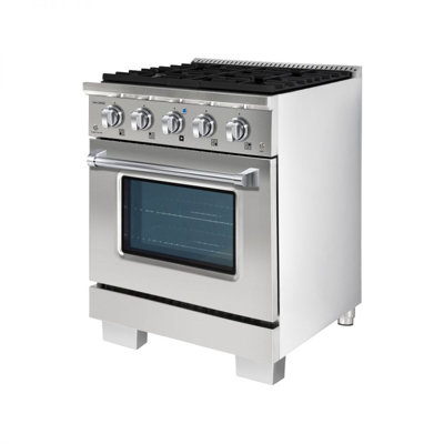 Hallman Industries 30"" Natural Gas Freestanding Convection Range -  HBRG30CMSS