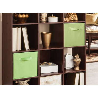 Cubeicals Fabric Basket 28cm Collapsible Storage Cube Drawer with Pull Handle