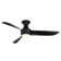 Corona 3 - Blade Outdoor/Indoor Smart Flush Mount Ceiling Fan with Remote Control and Dimmable LED Light Kit Included