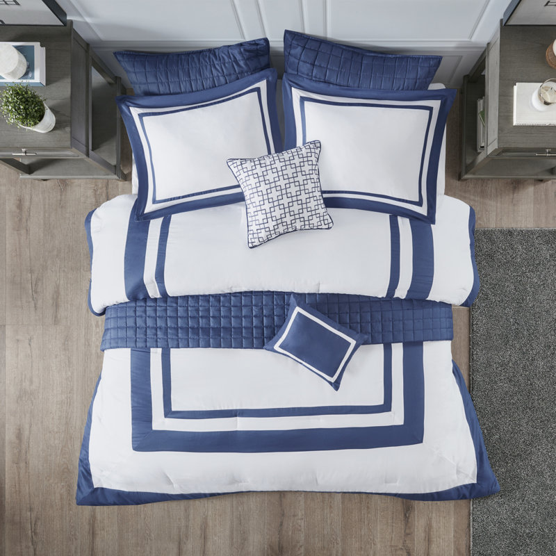 Ensemble de literie marine 8 pièces Premium - très grand