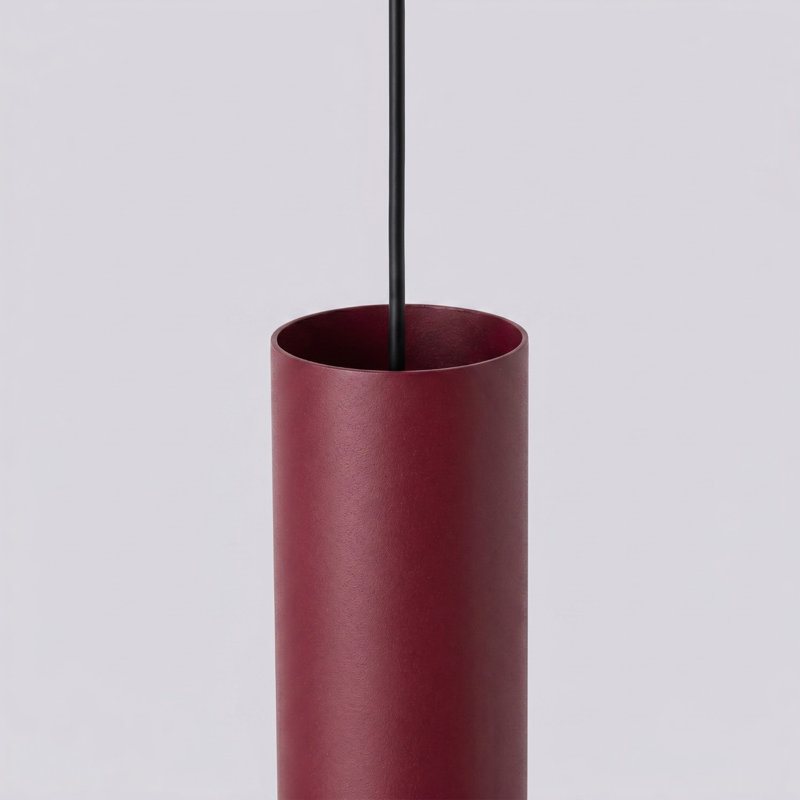 Pendant lamp Bergmundur 1 polished gold, 45x6x90 cm, Burgundy, 3 Lights