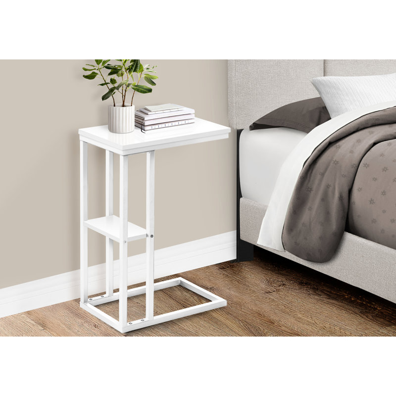 Table d'appoint - Blanc, métal, option, structure en métal
