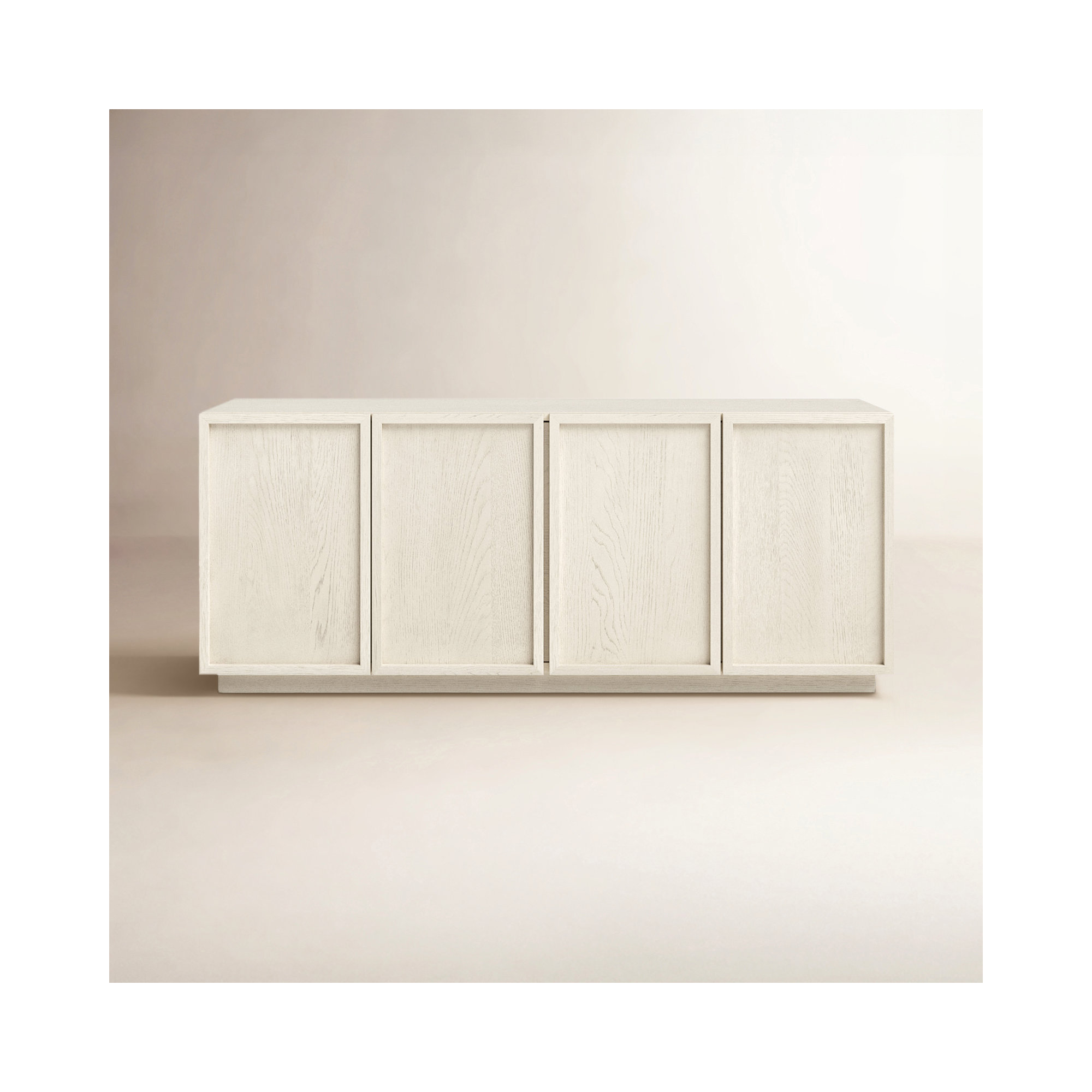 Hudson 58" TV Stand, White Wash