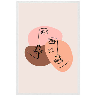 Atha Modern Contemporary Minimalist Woman Portrait - Single Picture Frame Print