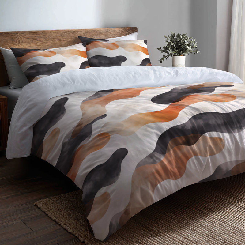Ensemble de housse de couette Modern, Housse de couette grand et 2 taies décoratives