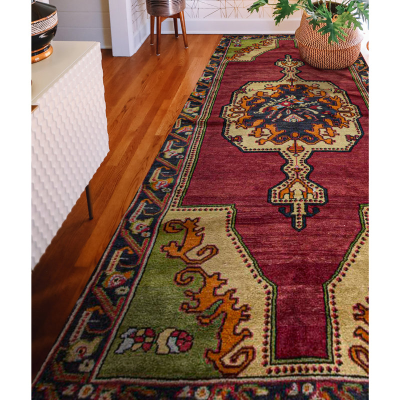Turkish One-of-a-Kind Rectangle 4'1" X 8' Hand Knotted Area Rug