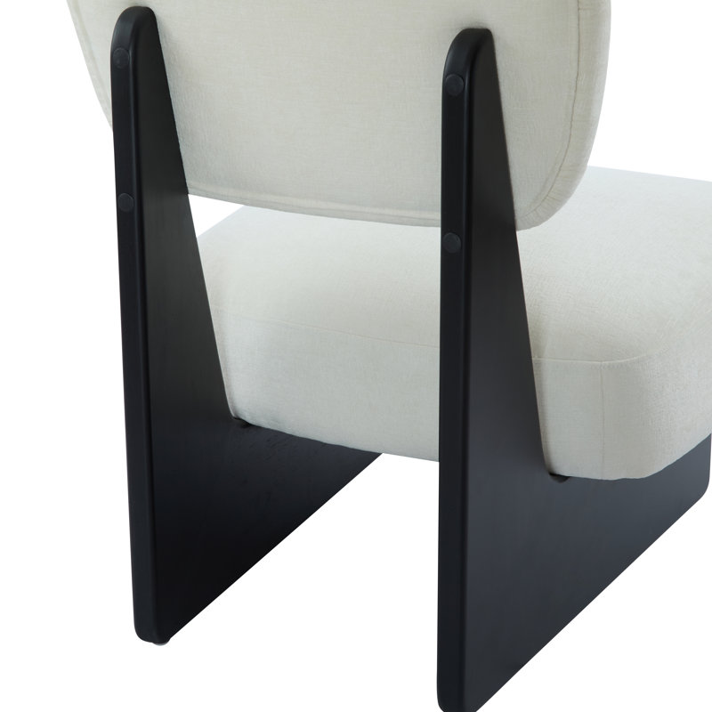 Ensemble de 2 chaises longues rembourrées , Noir, Blanc