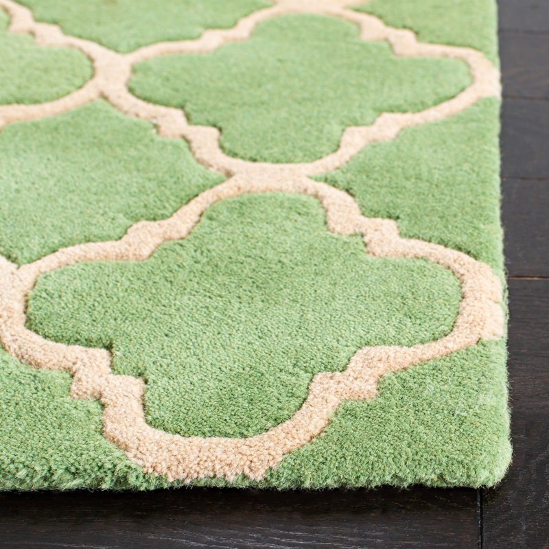 Carolene Hand Tufted Wool Geometric Rug, Rectangle 6' x 9'