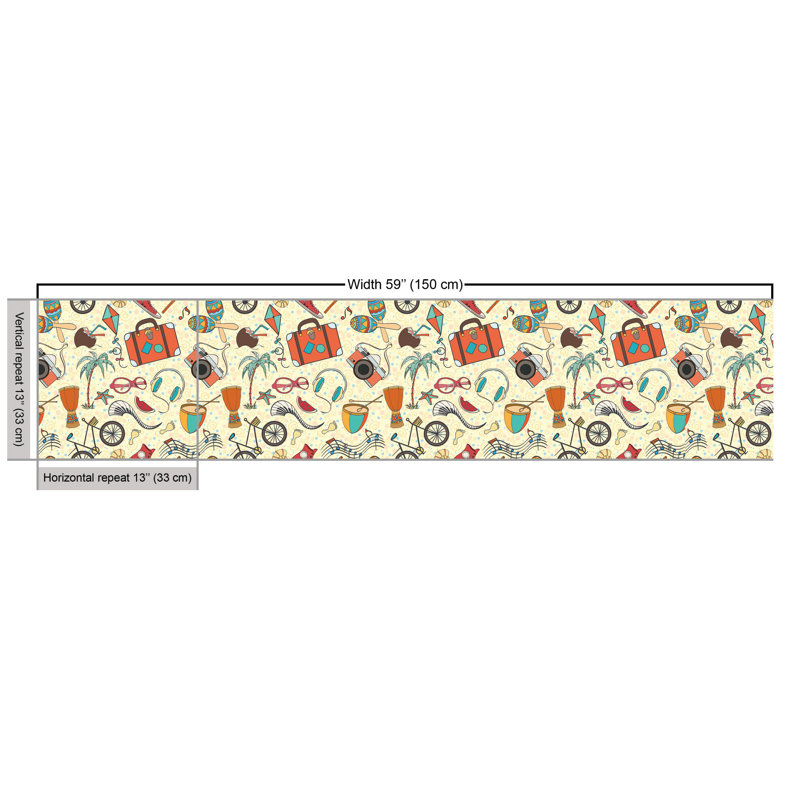 Chloeigh Warm Beach Palm Trees Multi-Purpose Fabric