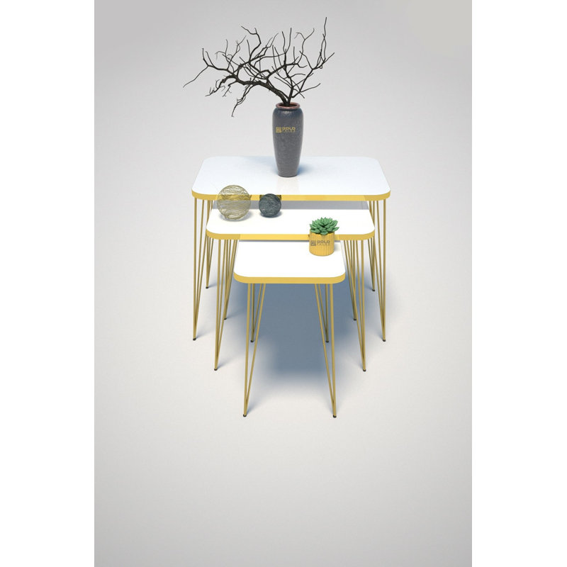 Perine 24cm Console Table, White