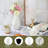 White Plastic Flower Vase, Ceramic-Look Decorative Vase For Flowers, Small And Cute For Home Living Room Dining Wedding Bouquet Decor (8 Inches)
