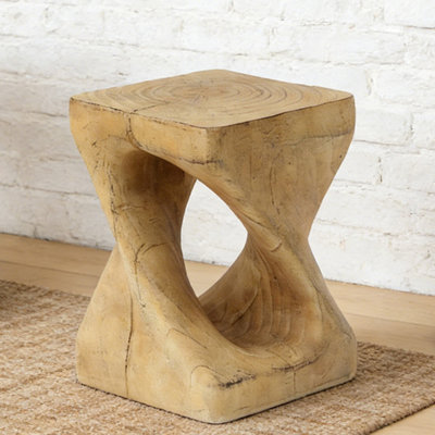 Wood-like texture Side Table