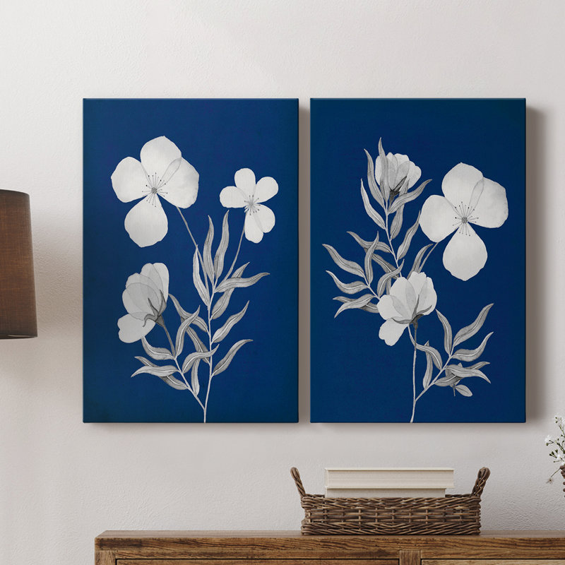 Toile tendue avec châssis Indigo I-Premium Gallery - prêt à être accroché, H 27 po x l 36 po