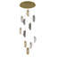 Lustre suspendu en verre 12 lumières Transitional-1596796072