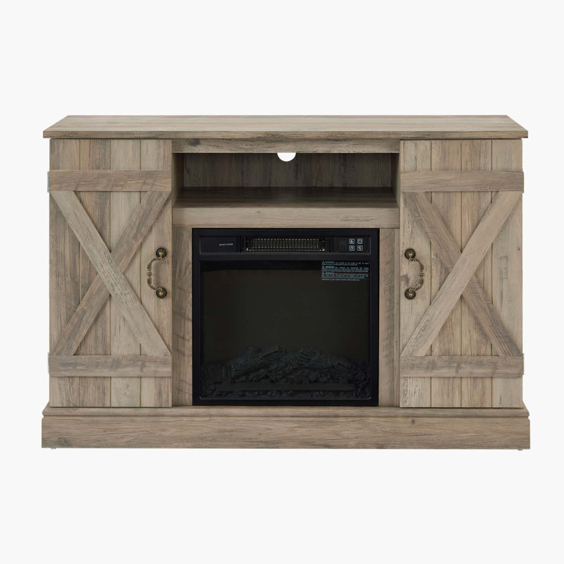 Meuble télé American Retro Farmhouse Classic, Gris délavé, Non