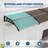 40"x 40" Window Awning Canopy Exterior with Plastic Steel Bracket,Polycarbonate Cover-124450954