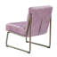 Chaise d'appoint Loria, cuir fleur Wisteria