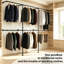 Adjustable Wall Mounted Clothes Rack
