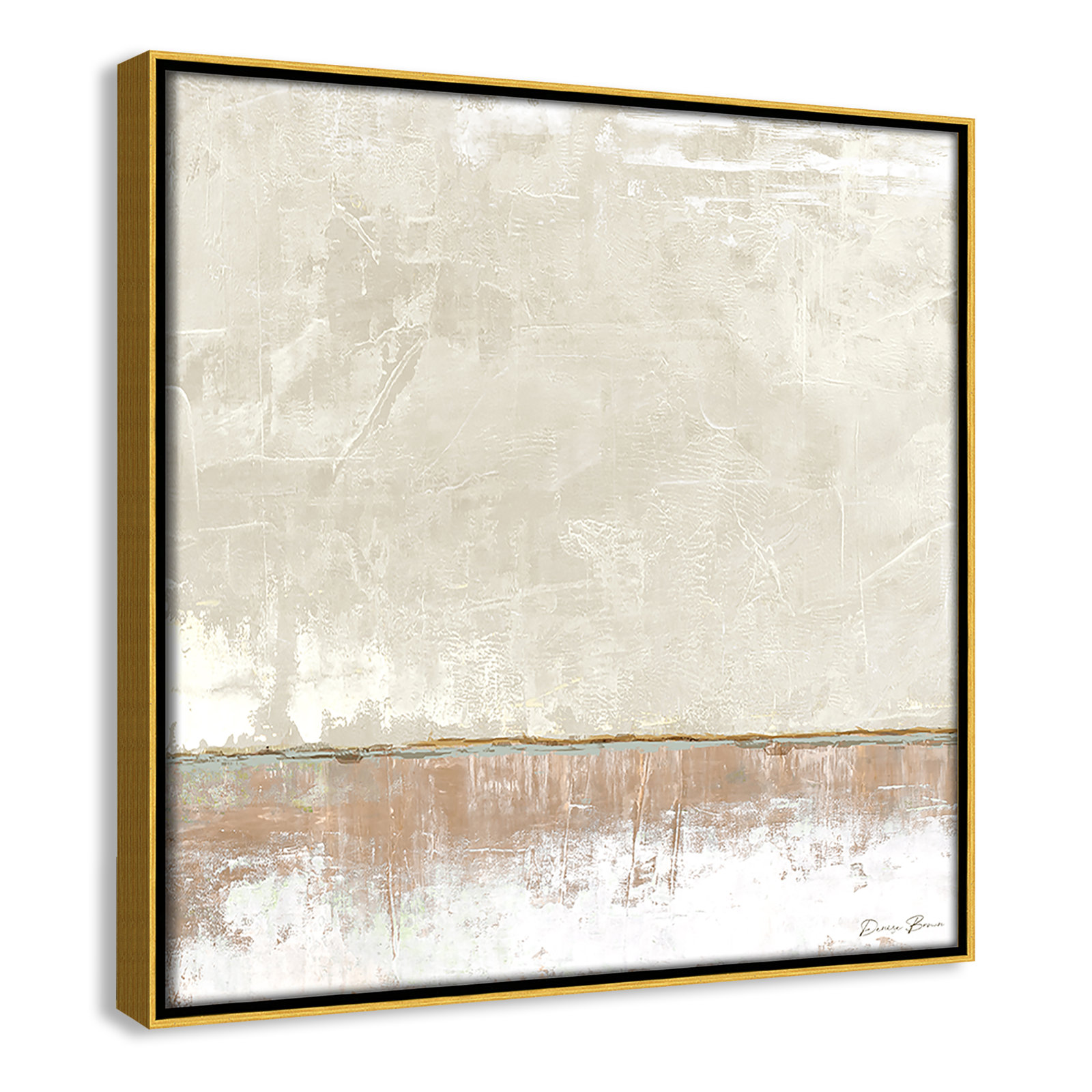 Delevan "Better Days II" Print, 13.5" H x 13.5" W, Gold