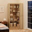 71.8'' Farmhouse Corner Bookcase, 5 - Tier Tall Bookcase, L-Shaped Corner Shelf-215700210