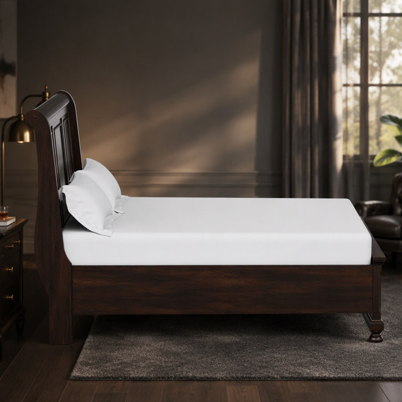 Dark Cherry King Storage Bed