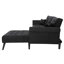 Canapé-lit et chaise longue réversible en velours Ahilyn-2001964761