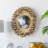 Iron Frame Vertical Round Decorative Mirror