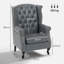 Daliza Faux Leather Wingback Chair-561784078