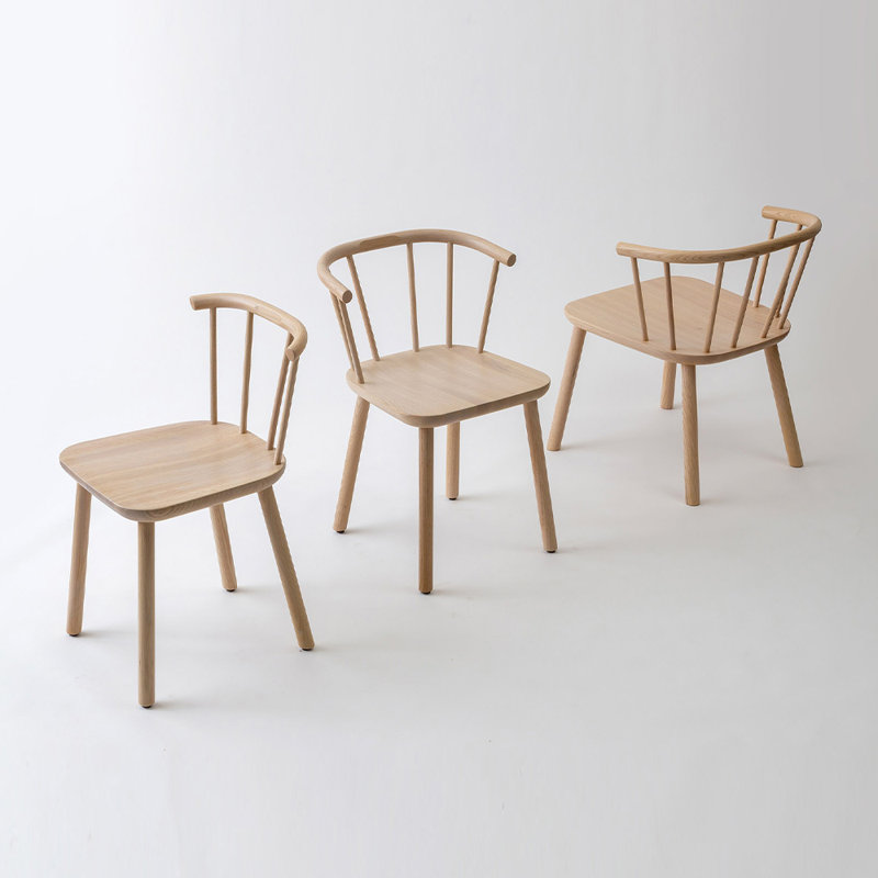 Studio Solid Wood Arm Chair, Oak Nature