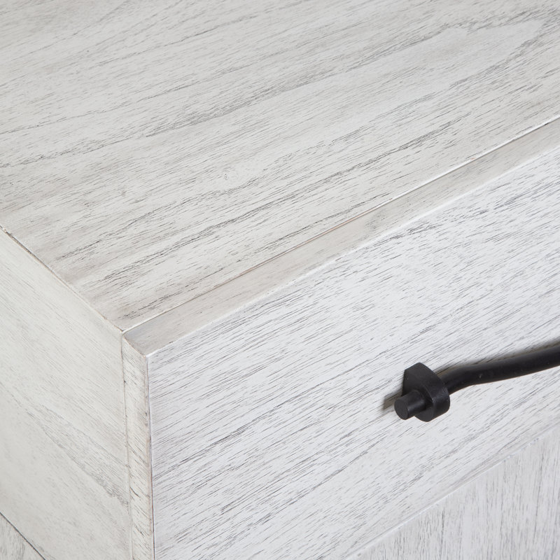 Marek 3 Drawer White Chest
