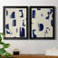 «Fragment Abstraction I», ensemble de 2 peintures sur toile encadrées-1122712508-1122712506