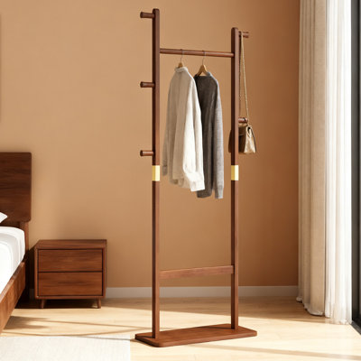 19.6“w Solid Wood Clothing  Rack Open Clothing Organizer