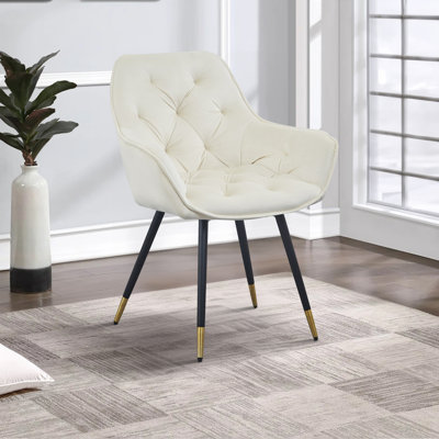 18'' H Tufted Velvet Armchair